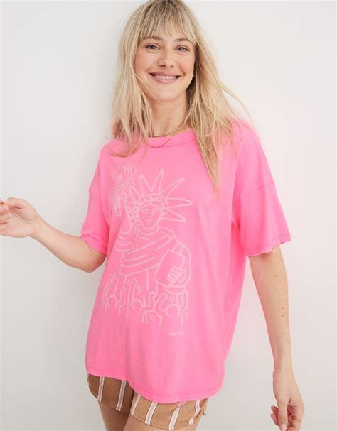 aerie oversized boyfriend tee